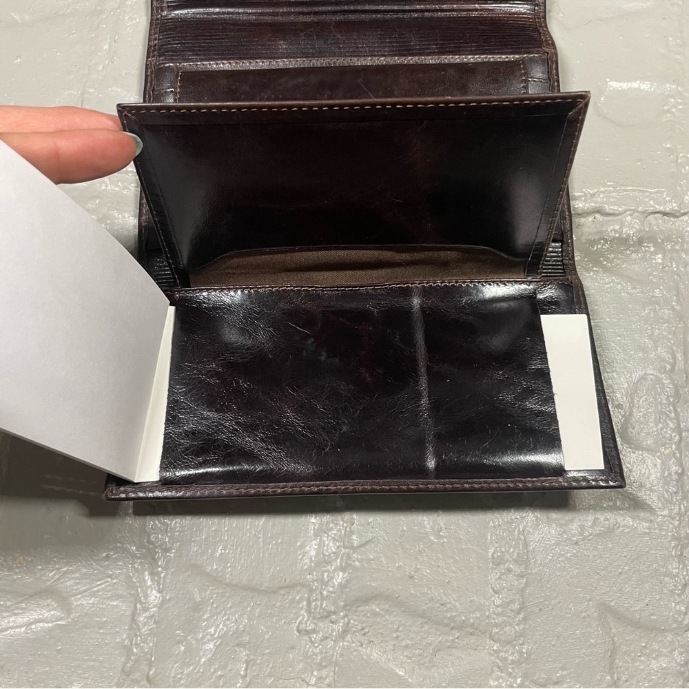 Velez dark brown leather wallet - Picture 13 of 15